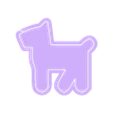 dog2.stl Высечки для печенья - Домашние животные