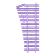 Druck Schwellen 1.stl 0-0e, Gauge 0-0n30, 1/45 three-rail track, threading out