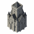 a170.png Compact Stone Fortress – Medieval Battle Tower with Crenellations