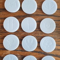 coins.jpeg STL file Magic the Gathering tokens・3D printable design to download, JustMister