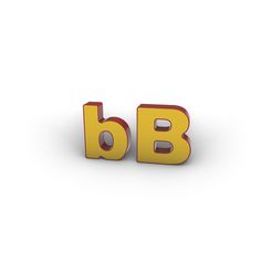 Bb.jpg 3d print - LETTERS  "b" and "B"  - 250mm