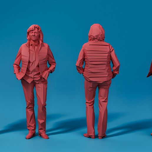 LowPolyHumans_33_Set_A_036.jpg Low Poly Humans Set A 33 models 3D printable