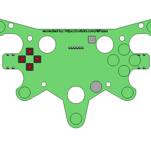 Thrustmaster T150 PCB/Platine 3D model