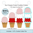 Etsy-Listing-Template-STL.png Ice Cream Cone Cookie Cutter | STL File