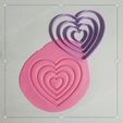 set-corazones2.jpg HEART CUTTERS - VALENTINE'S DAY/ KISSING DAY - SET X 4
