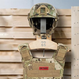 6.png IMPROVED airsoft tactical equipment wall mount, helmet, vest, goggles, gloves, belt etc.