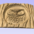 Screenshot-2025-04-17-145506.png Owl on Tree 3D Model for CNC – Mystical Nature Relief STL