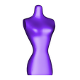 barbie buste.stl Fichier STL gratuit buste de couture taille Barbie・Modèle à télécharger et à imprimer en 3D