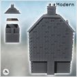 3.jpg Modern two-story hotel with tiled roof and cut stone and brick walls (27) - Modern WW2 WW1 World War Diaroma Wargaming RPG Mini Hobby
