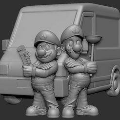 3.jpg Файл STL Super Mario Bros Plumbing - модель для 3D-печати・Дизайн 3D принтера для загрузки