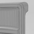 wf1.jpg Square 2 pockets serving tray relief 3D print model