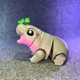 z5919060502672_9784fda293f1ed6b2de6bc3dccc1354c.jpg Moo Deng Hippo Flexi - Articulado - STL & 3mf multicolor