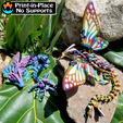 2.png Fichier 3D Butterfly Dragon, Cinderwing3d, Articulating Flexi Dragon, Spring Fairy Dragon, Print-in-Place, No Supports・Objet pour impression 3D à télécharger