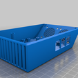 ElectronicsBox-WithFanGrills.png Ender 3 V2 Electronic Box Extension Mainborad Silent fans (v1)