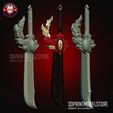 Solo_Leveling_Demon_King_Dagger_3D_Print_Model_STL_File_02.jpg Solo Leveling Dagger Weapon Cosplay - Demon King Knife - Premium STL Files