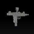 ewsrfsdxfserfs5dv13fg3sdg.jpg Gun Mini Uzi Anhänger mit Ornamenten 3D-Druck Modell