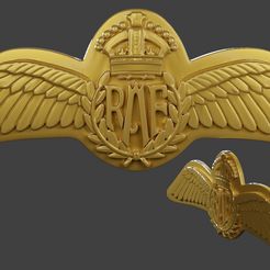 WW2-British-Royal-Air-Force-Wings-I-0000.jpg 3D-Datei WW2 Britische Royal Air Force Tragflächen I・3D-druckbares Modell zum Herunterladen