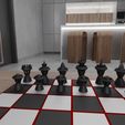 untitled4-1.jpg Chess Set Modern, 3D STL File for Chess Pieces, Chess Model, Digital Download, 3D Printer Chess Model, Game, Home Decor, 3d Printer Chess