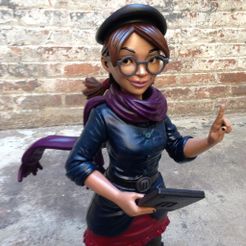 IMG_3235_display_large.jpg Free STL file Bold Machines: Margo Main Character Model for The 3D Printed Movie・Design to download and 3D print