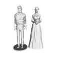 1.png Rope cake topper bride and groom