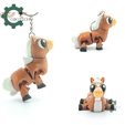 Cobotech-Grumpy Horse Articulated Keychain_02.png Cobotech Porte-clés articulé Grumpy Horse - Porte-clés sac à dos mignon