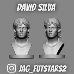 Busto-David-Silva.jpg STL file DAvid Silva - Soccer Bust・Design to download and 3D print