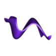 WAVE_CREST.stl Présentoir à vin WAVE CREST / support horizontal