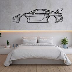 bedroom.jpg Wall Art Car Porsche GT3 RS