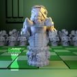 CyborgRook-front.jpg 2x Chess Set Cyborgs vs. Nature