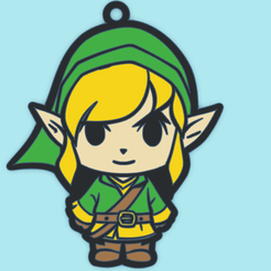 link-tinker.png Link keychain from Zelda