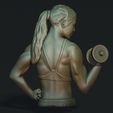 05.jpg Female Bodybuilder Bas Relief 3D Model