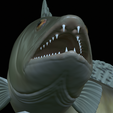 zander-statue-4-mouth-open-26.png fish zander / pikeperch / Sander lucioperca open mouth statue detailed texture for 3d printing