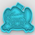 stitch-with-christmas-gift_1.jpg сшивание с рождественским подарком - форма для фрэша - силиконовая коробка для форм