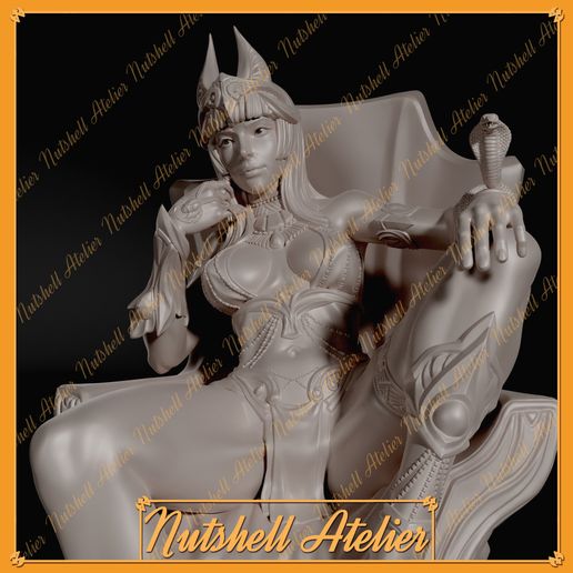 02.jpg Descargar archivo STL Nutshell Atelier - Cleopatra • Plan de la impresora 3D, Nutshellatelier