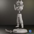 5.jpg Goku & Young Gohan - 3D Printable STL  - presupported