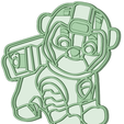 Rubble_e.png Rubble Mighty Pups cookie cutter