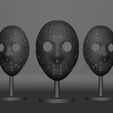 GreyRender.jpg Jason Voorhees Friday the 13th Hockey mask ready to print Friday 13th mask