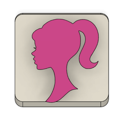 CARABarbie.png Fichier 3D Porte-clés Barbie・Objet imprimable en 3D à télécharger
