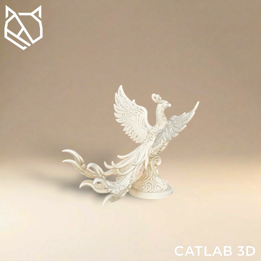 🦅 Filigree Phoenix Sculpture – Ornamental Mythical Rebirth STL・ STL ...