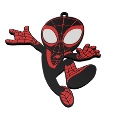 Spidey-3.png Spidey and his amazing friends keychain - Miles Morales / Spin
