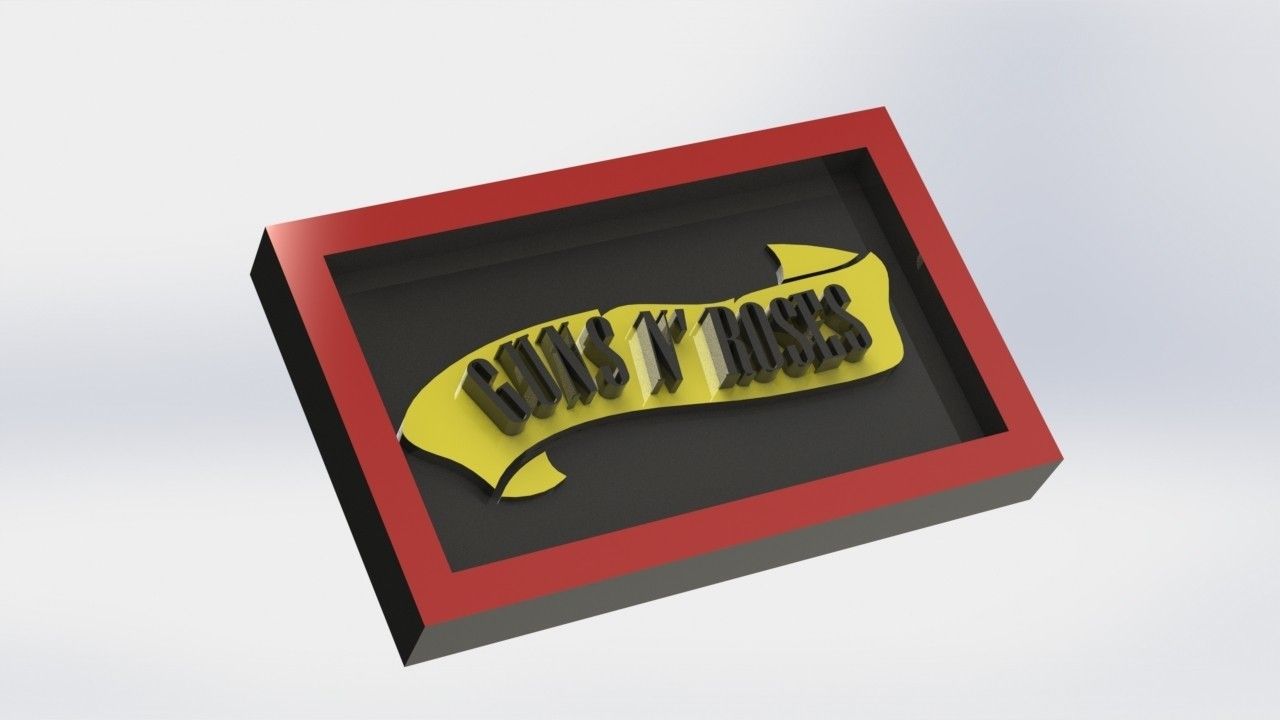 gunsnroses_1.JPG Download STL file Guns n Roses • 3D printer model, taiced3d