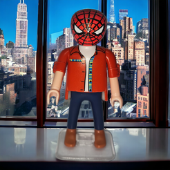 PhotoRoom-20231129_053742.png Tête de Spiderman compatible avec Playmobil