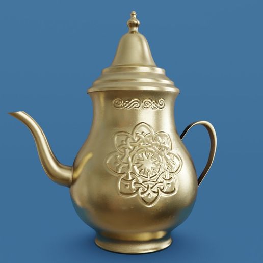 Vintage teapot 3D model