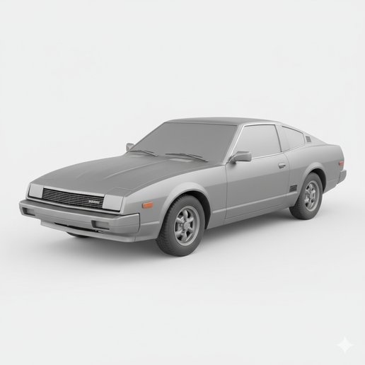 Datsun 200SX hypercar, garage, supercar, JDM, car STL, drift car, automobile, car model, pickup, vehicle, race car, classic car, SUV, truck, car, sports car, diorama, car 3D, muscle car, vintage car