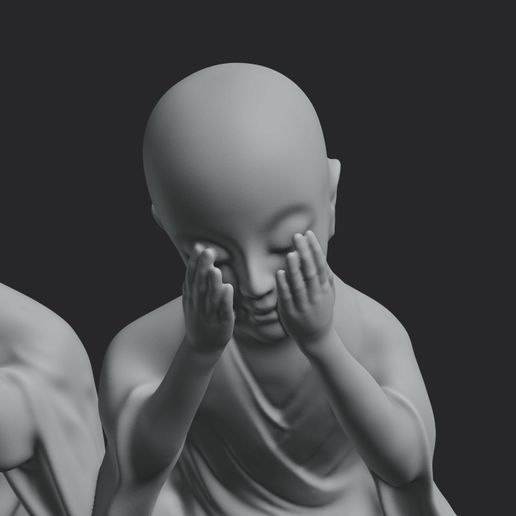 untitled6.jpg 3 MONKS WITH STAND  | BY DELTORVIK