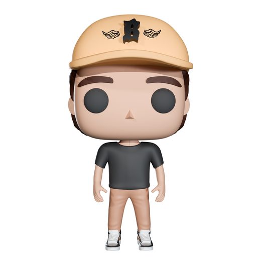 Funko pop man boston cap 3D model