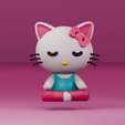 0001.png Hello Kitty Meditating | Yoga | Calm