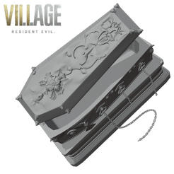 Coffin.png Archivo STL Residual Evil 8 Ataúd・Diseño de impresora 3D para descargar