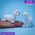 Westie_flexi_dog_1.jpg Westie ou West Highland White Terrier le jouet flexible réaliste (#46) v2025 SNAP