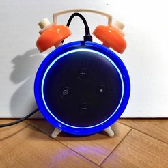 IMG_9094.JPG Бесплатный STL файл Amazon Echo dot 3rd Alarm clock style・Модель 3D-принтера для скачивания, tomykijima